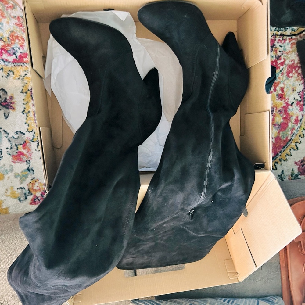 Over Knee Wide leg boots